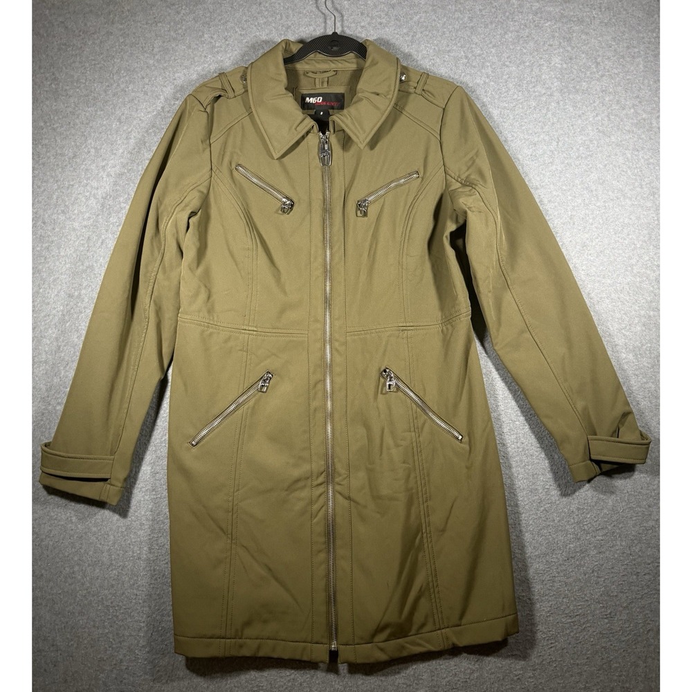 M60 Miss Sixty Jacket Size L Olive green Utility Full Zip